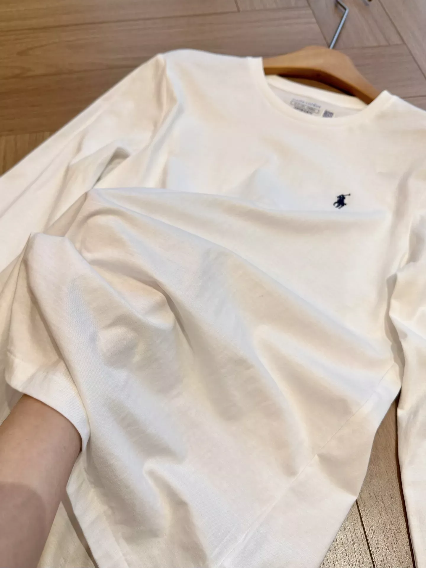 랄프로렌 자수 로고 코튼 남녀공용 긴소매 티셔츠 상세 이미지 30