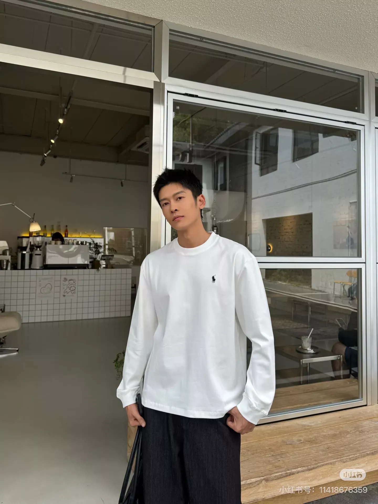랄프로렌 자수 로고 코튼 남녀공용 긴소매 티셔츠 상세 이미지 76