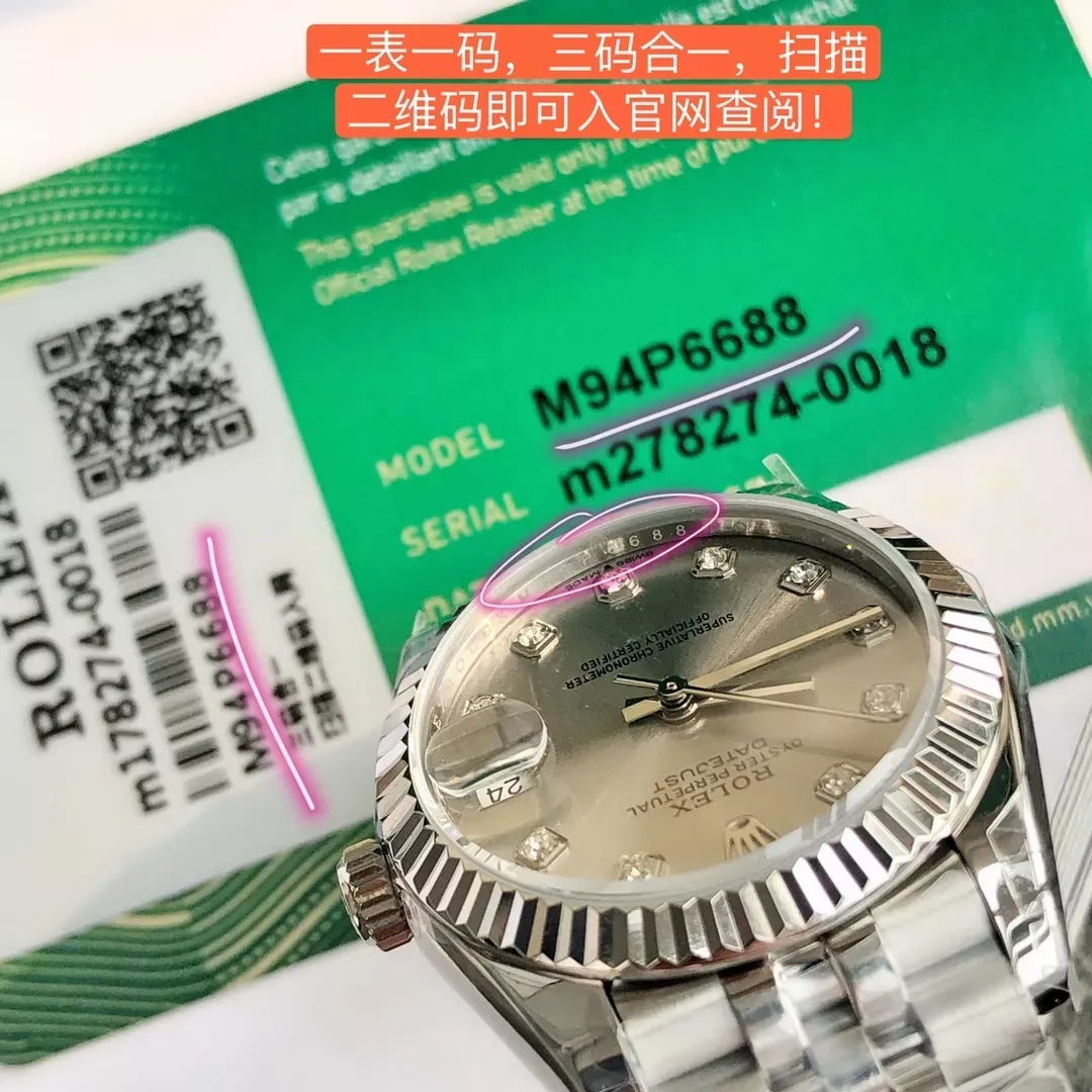 롤렉스 31mm 오이스터 자동 여성용 메탈 시계 상세 이미지 6