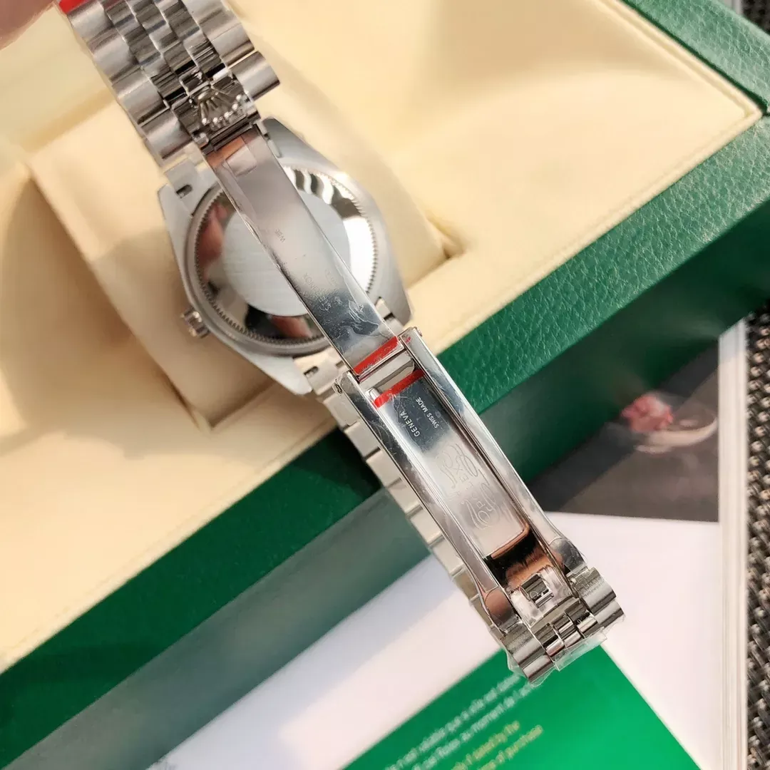 롤렉스 31mm 오이스터 자동 여성용 메탈 시계 상세 이미지 9