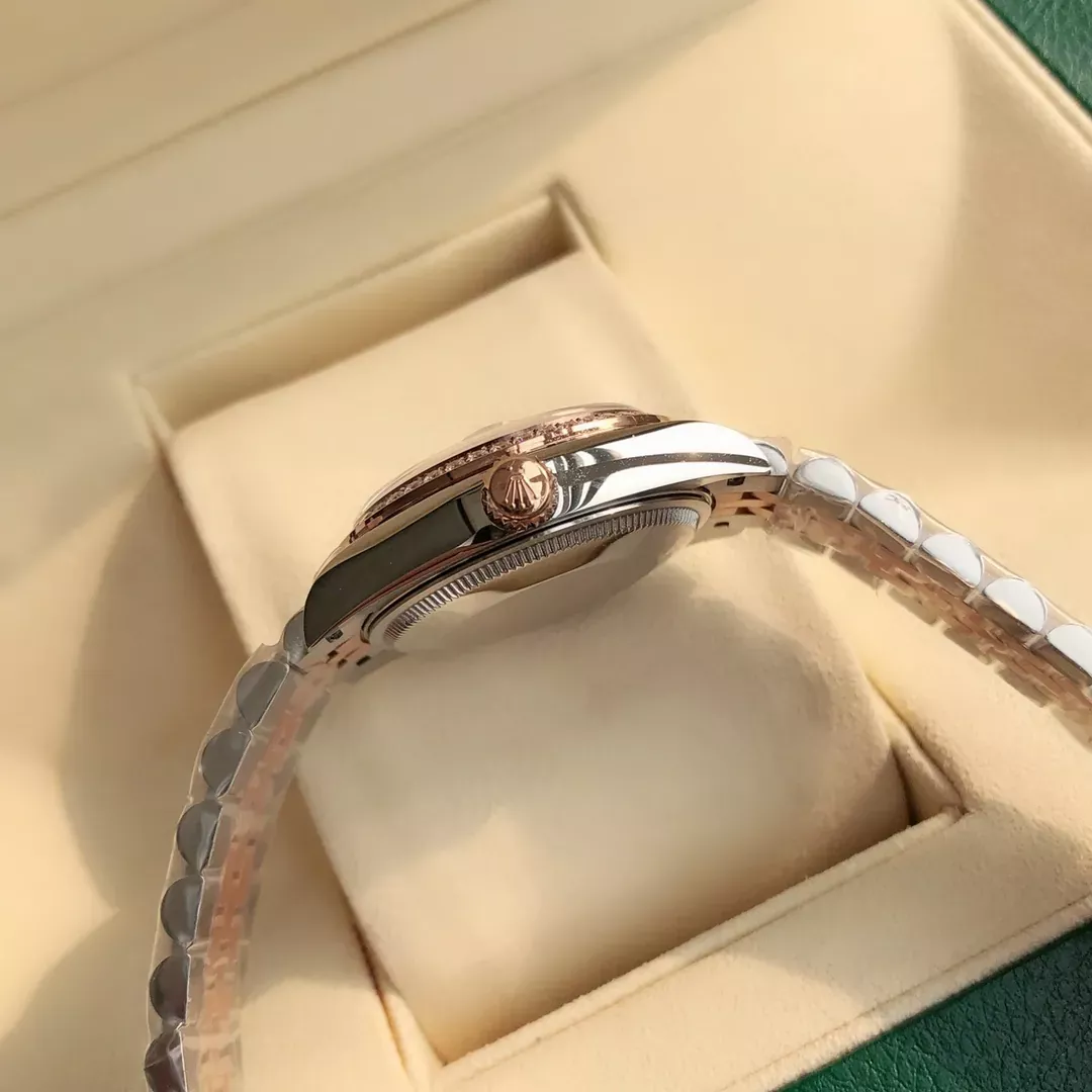 롤렉스 31mm 오이스터 자동 여성용 메탈 시계 상세 이미지 6