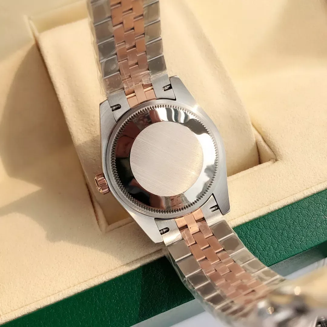 롤렉스 31mm 오이스터 자동 여성용 메탈 시계 상세 이미지 7