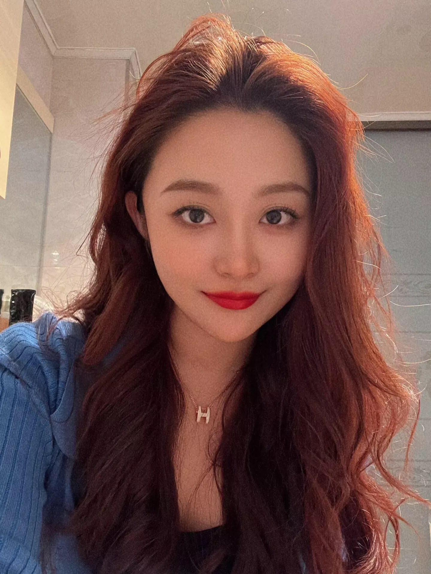 에르메스 H 펜던트 로즈골드 목걸이 상세 이미지 7