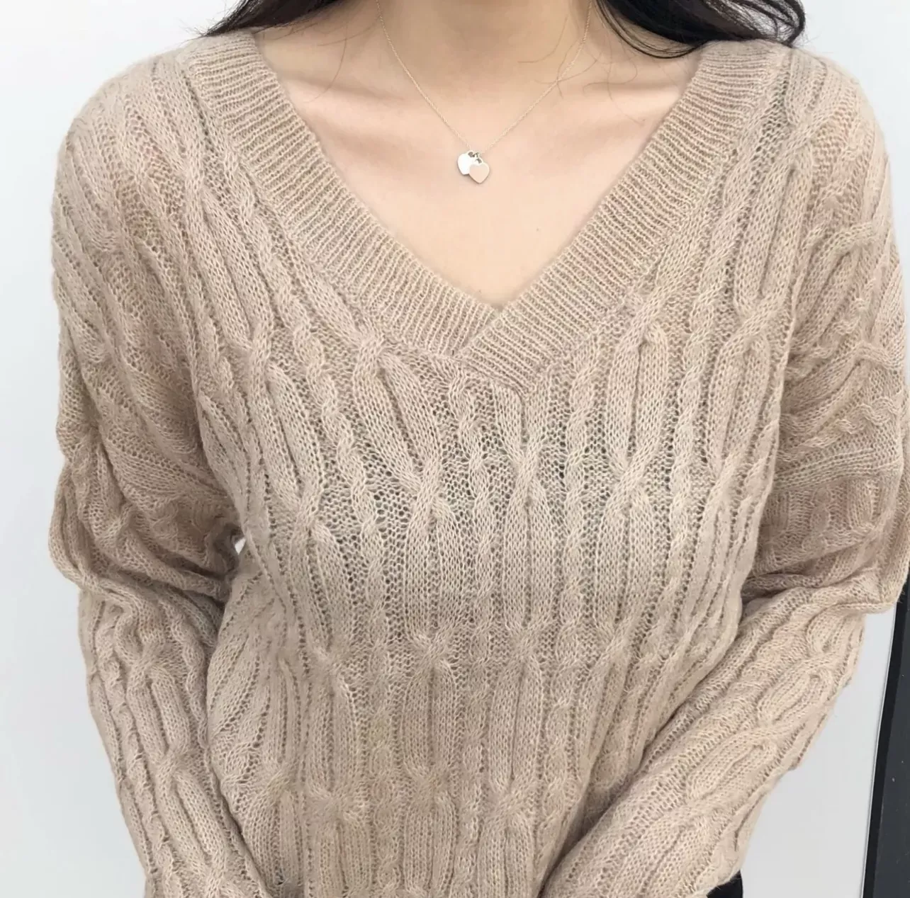 티파니앤코 더블 하트 골드톤 목걸이 상세 이미지 10