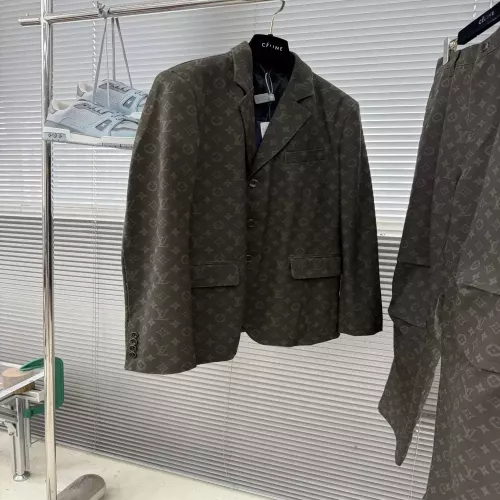 루이비통 모노그램 왁스 코팅 데님 남녀공용 상하의 세트