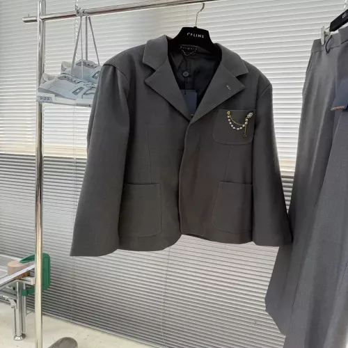 루이비통 울 싱글브레스트 남녀공용 정장 세트
