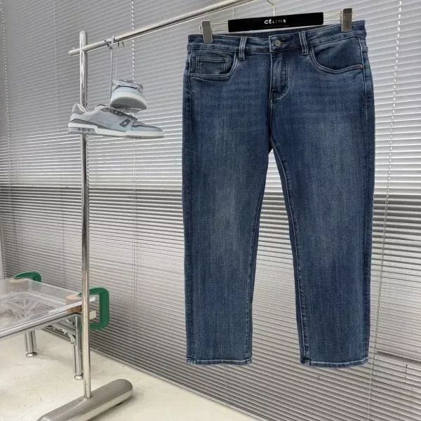 제냐 딥블루 워싱 스트레치 남녀공용 데님 팬츠