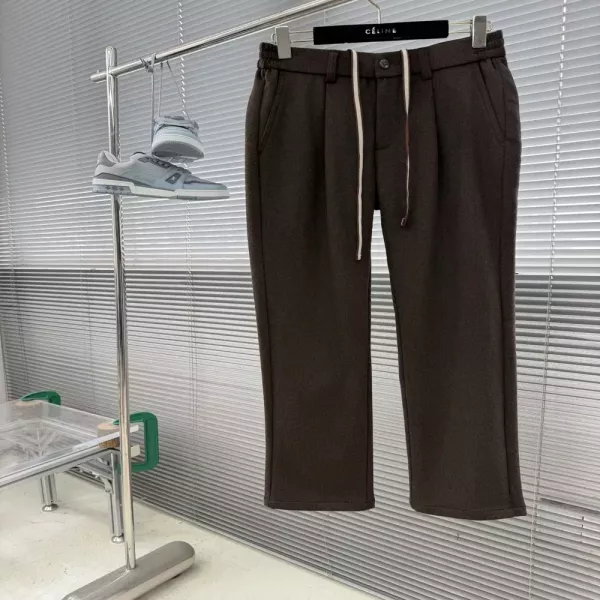 제냐 울 혼방 직통핏 남녀공용 캐쥬얼 팬츠