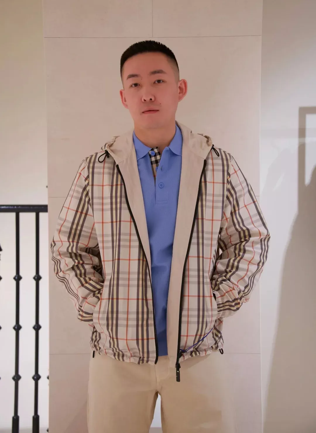 버버리 양면 체크 후드 남녀공용 후드 재킷 상세 이미지 27