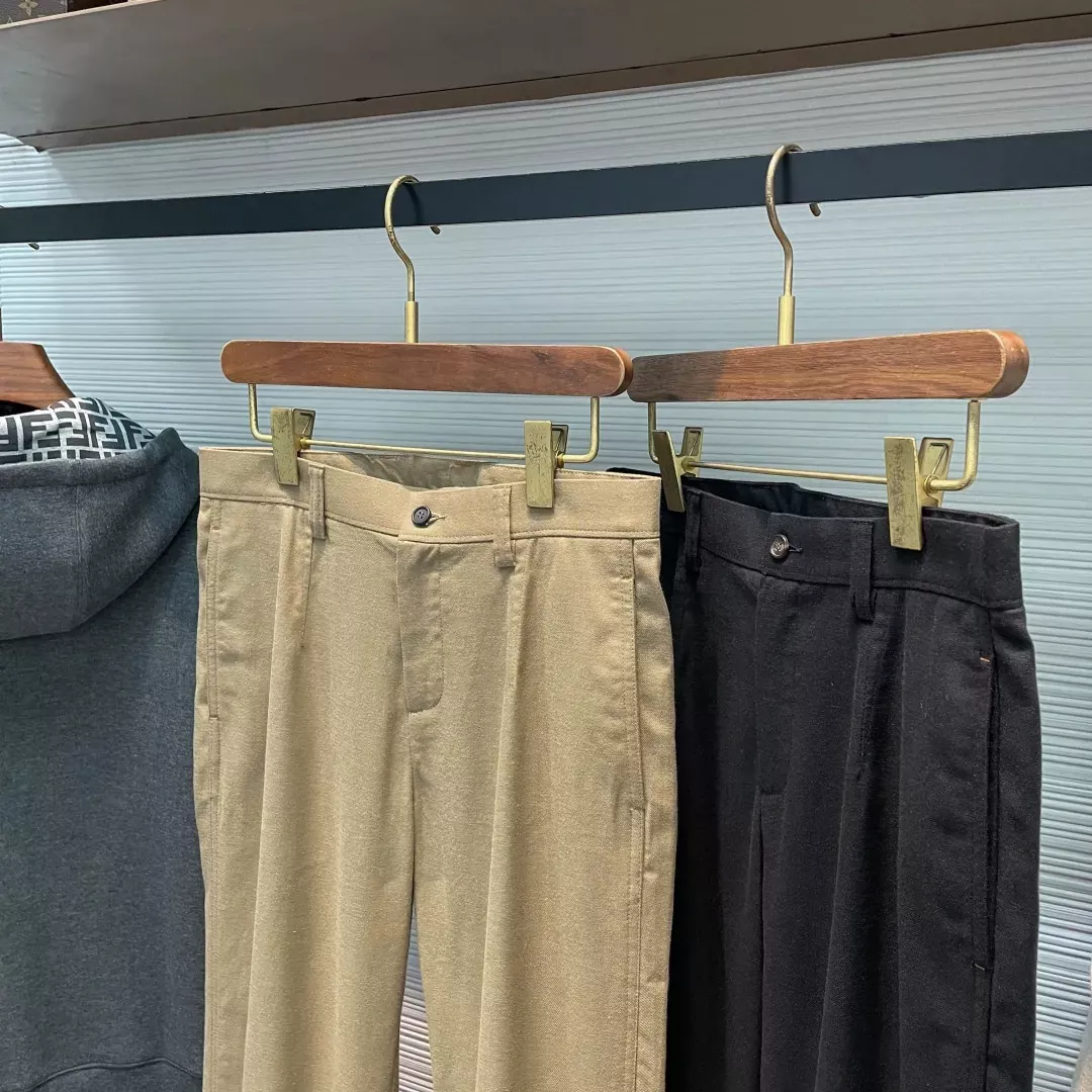 로로피아나 클래식 자수 직통핏 남녀공용 캐쥬얼 팬츠 상세 이미지 3