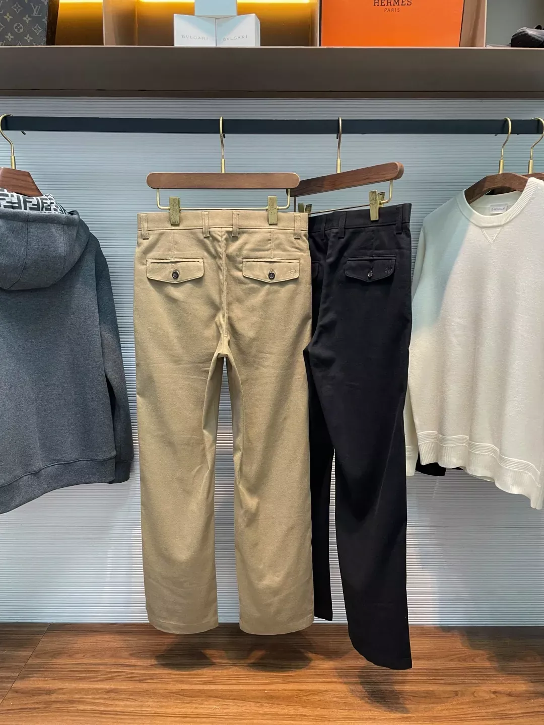 로로피아나 클래식 자수 직통핏 남녀공용 캐쥬얼 팬츠 상세 이미지 7