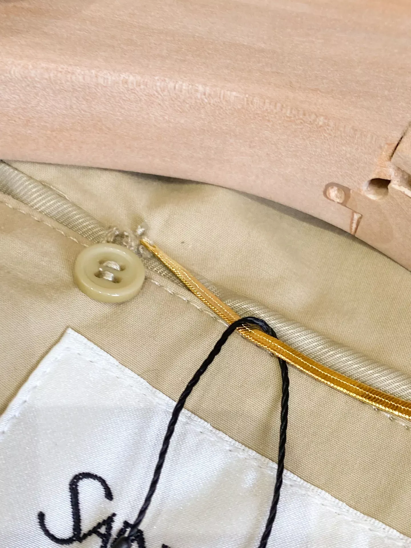 입생로랑 배색 코튼 캔버스 집업 재킷 상세 이미지 28