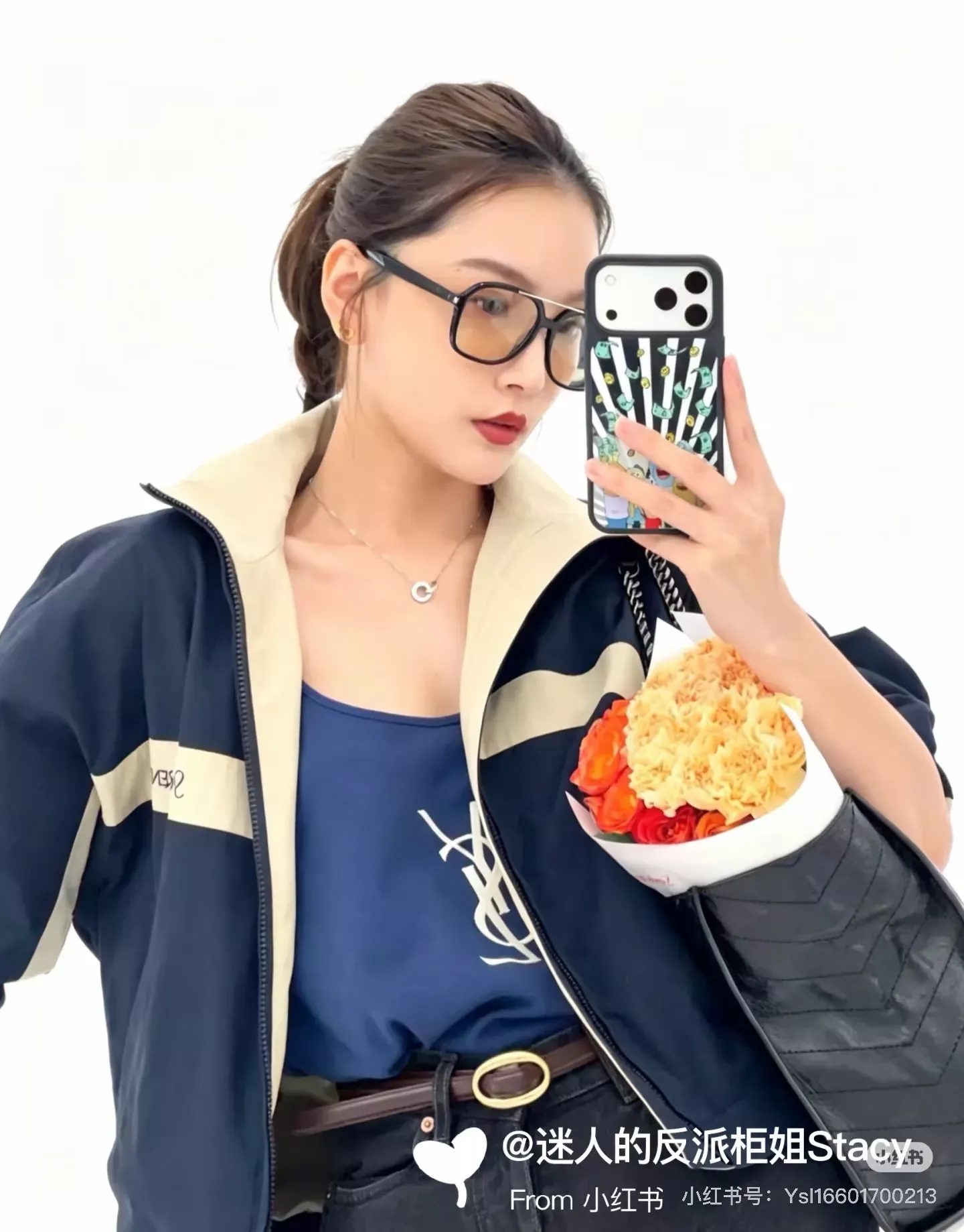 입생로랑 배색 코튼 캔버스 집업 재킷 상세 이미지 36