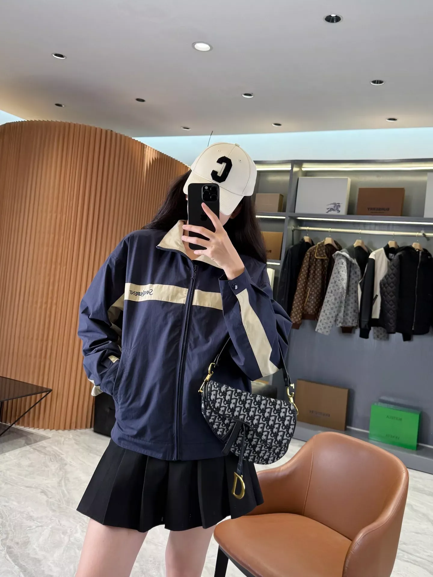 입생로랑 배색 코튼 캔버스 집업 재킷 상세 이미지 40