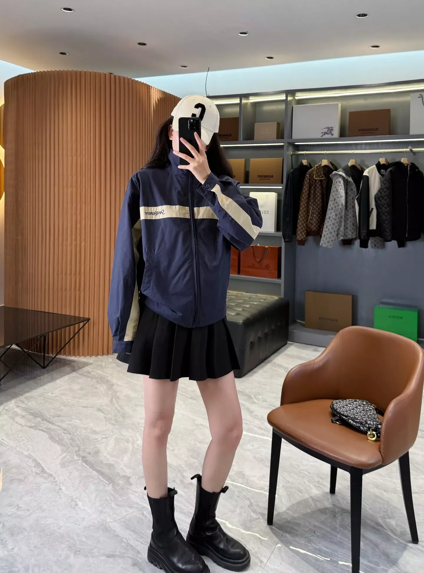 입생로랑 배색 코튼 캔버스 집업 재킷 상세 이미지 45
