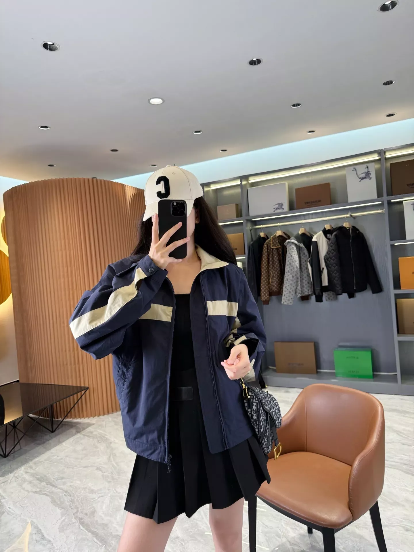 입생로랑 배색 코튼 캔버스 집업 재킷 상세 이미지 47