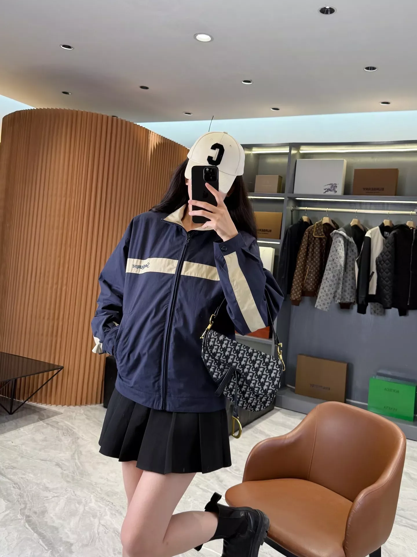 입생로랑 배색 코튼 캔버스 집업 재킷 상세 이미지 48