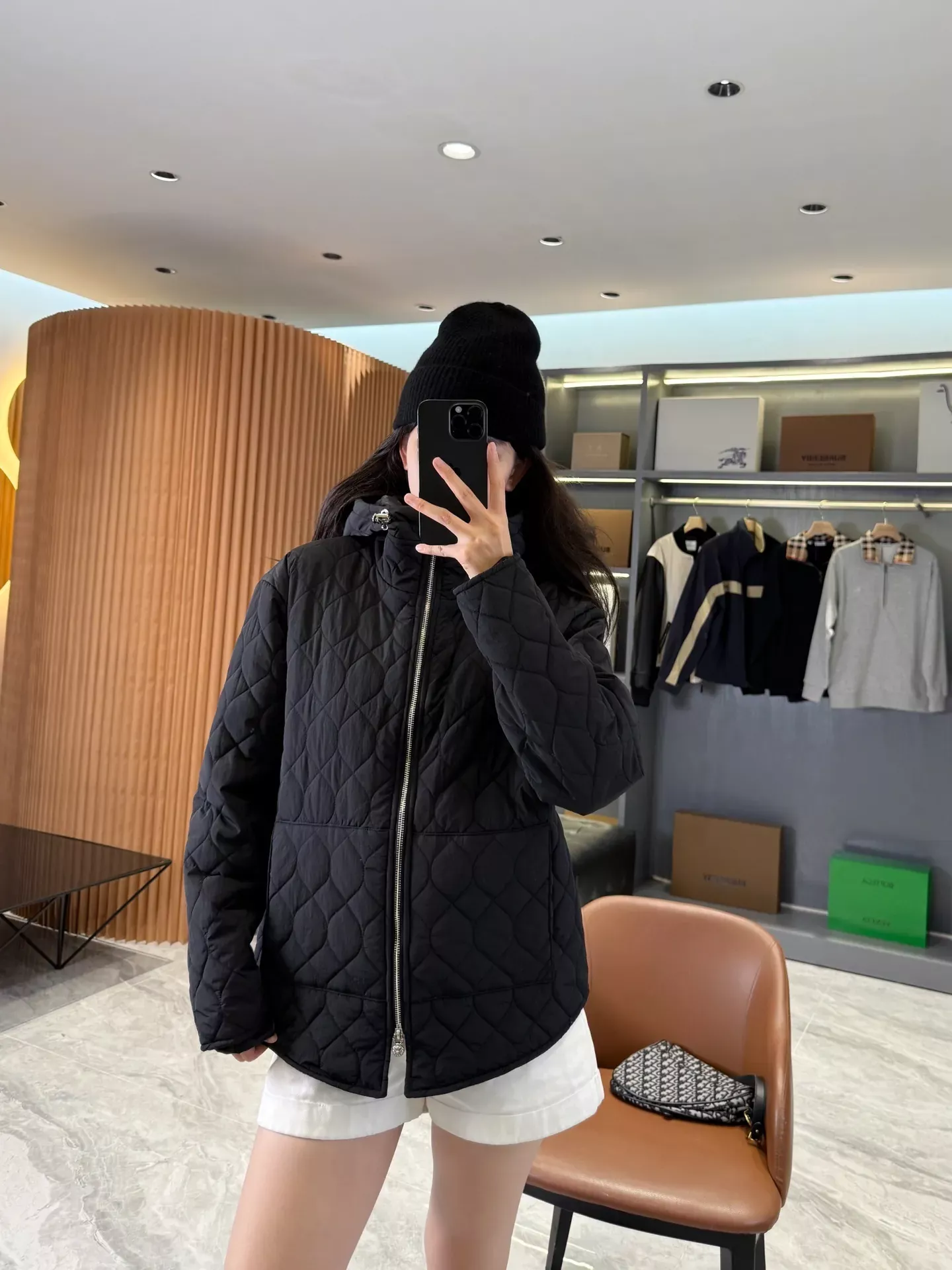 크롬하츠 퀼팅 후드 숏패딩 남녀공용 쇼트 패딩 상세 이미지 44
