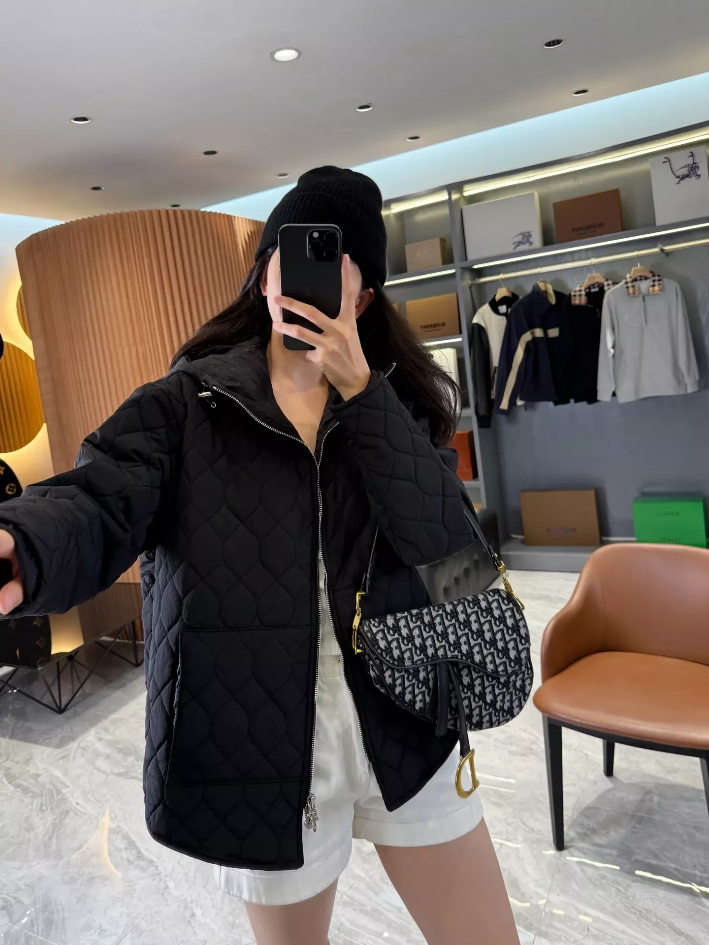 크롬하츠 퀼팅 후드 숏패딩 남녀공용 쇼트 패딩 상세 이미지 45