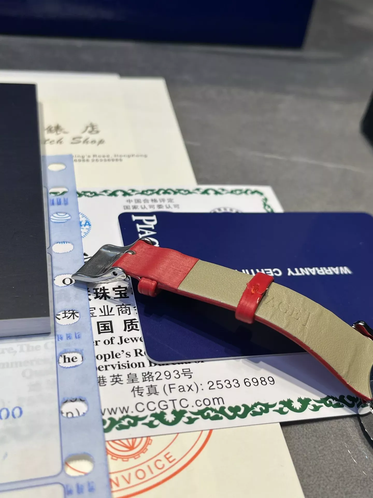 피아제 쿼츠 가죽 스트랩 여성용 가죽 시계 상세 이미지 9