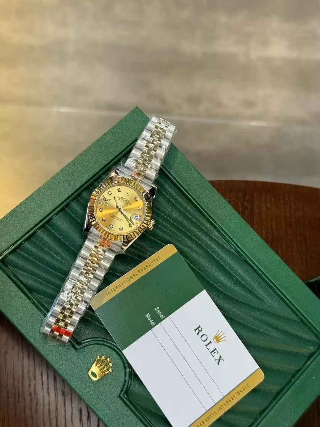 롤렉스 진주자개 다이얼 여성용 메탈 시계 상세 이미지 8