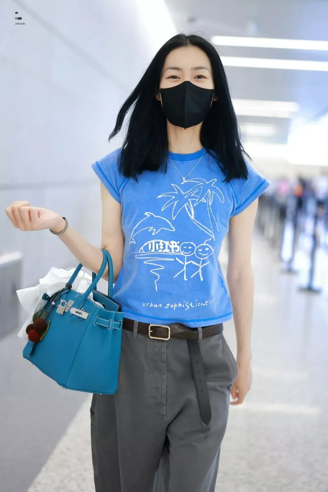 어반소피스티케이션 그래픽 워싱 크롭 여성용 반소매 티셔츠 상세 이미지 3