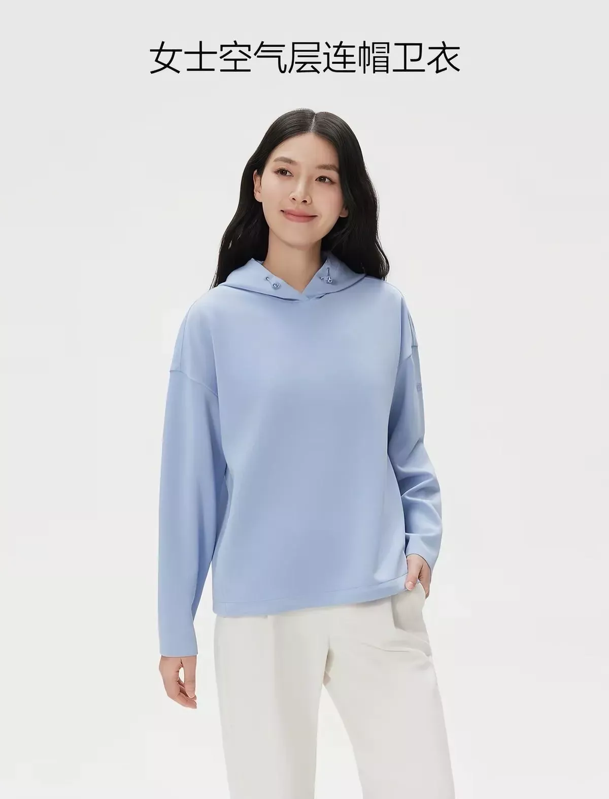 코오롱스포츠 모달 혼방 루즈핏 여성용 후드 티셔츠 상세 이미지 20