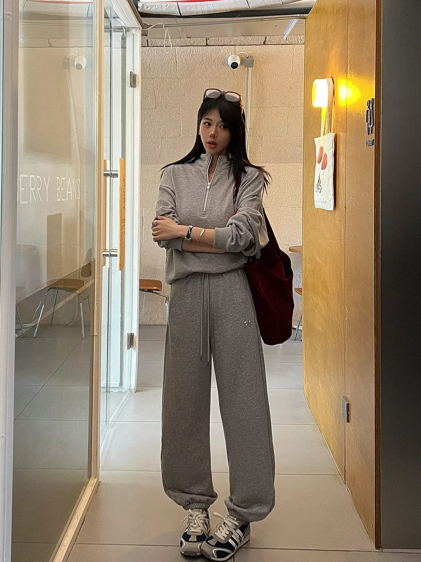 알로요가 코튼 테리 조거 여성용 트레이닝 팬츠 상세 이미지 10