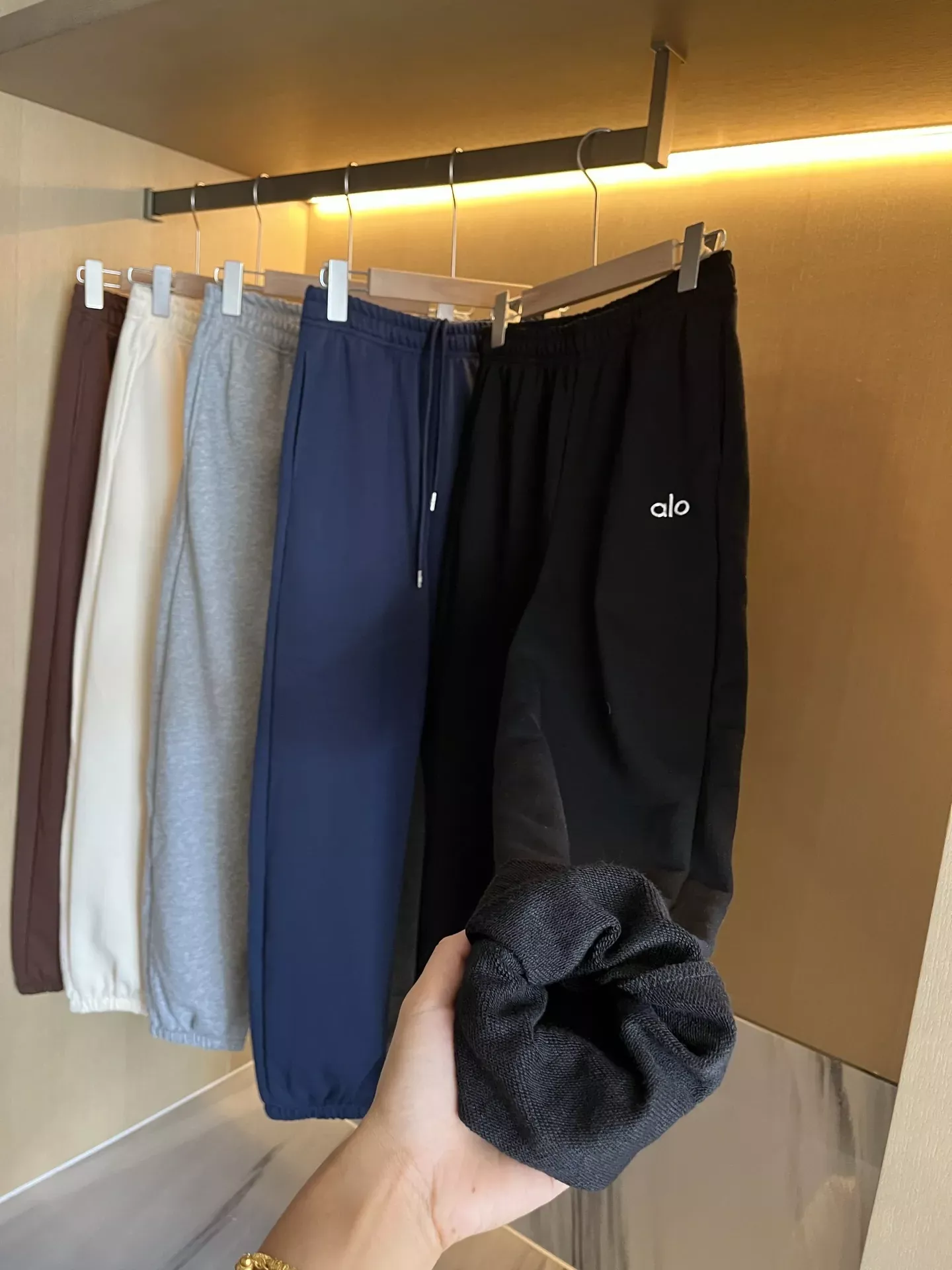 알로요가 코튼 테리 조거 여성용 트레이닝 팬츠 상세 이미지 35
