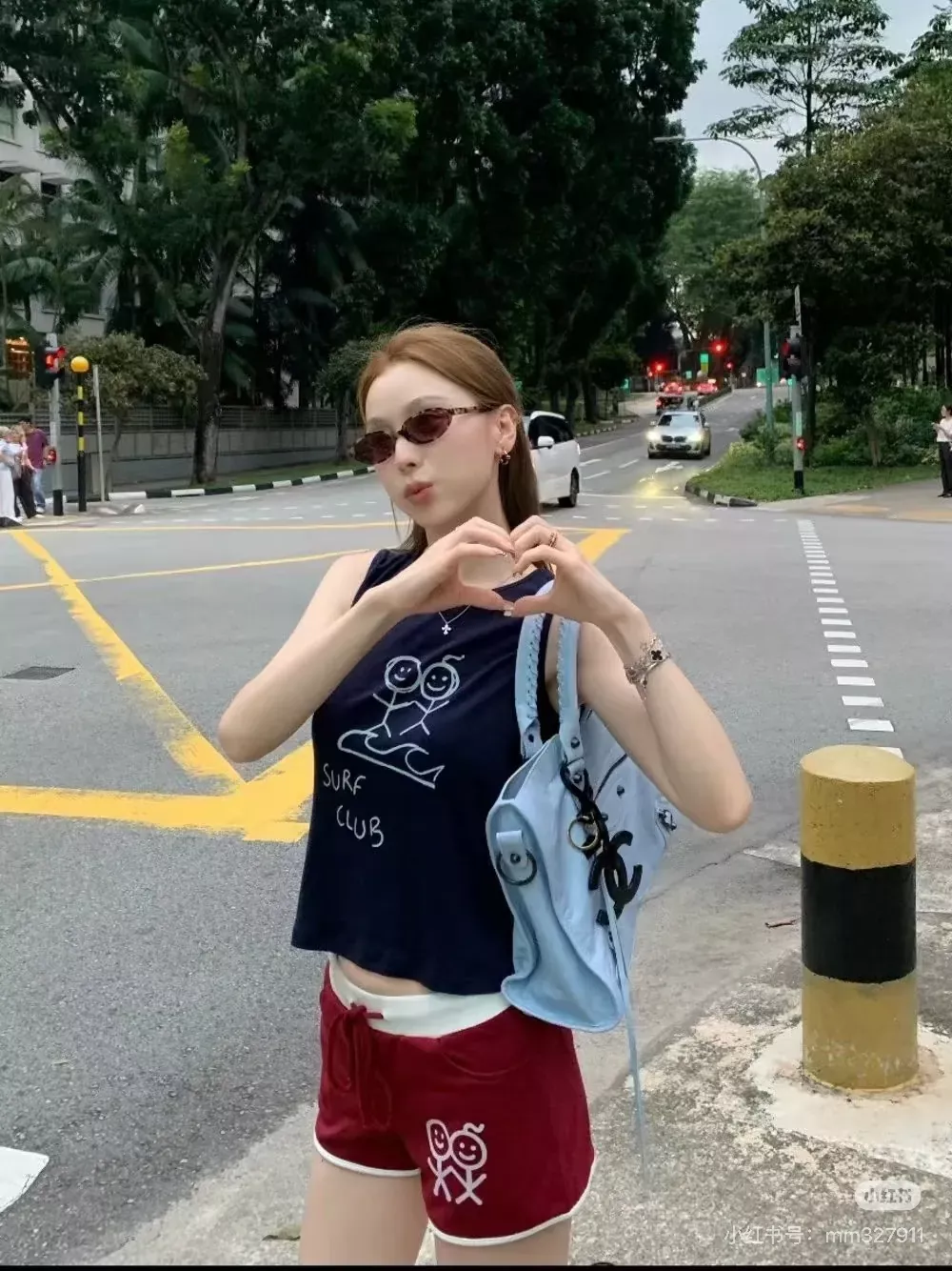 어반소피스티케이션 스틱맨 프린트 크롭 여성용 탱크탑 상세 이미지 15