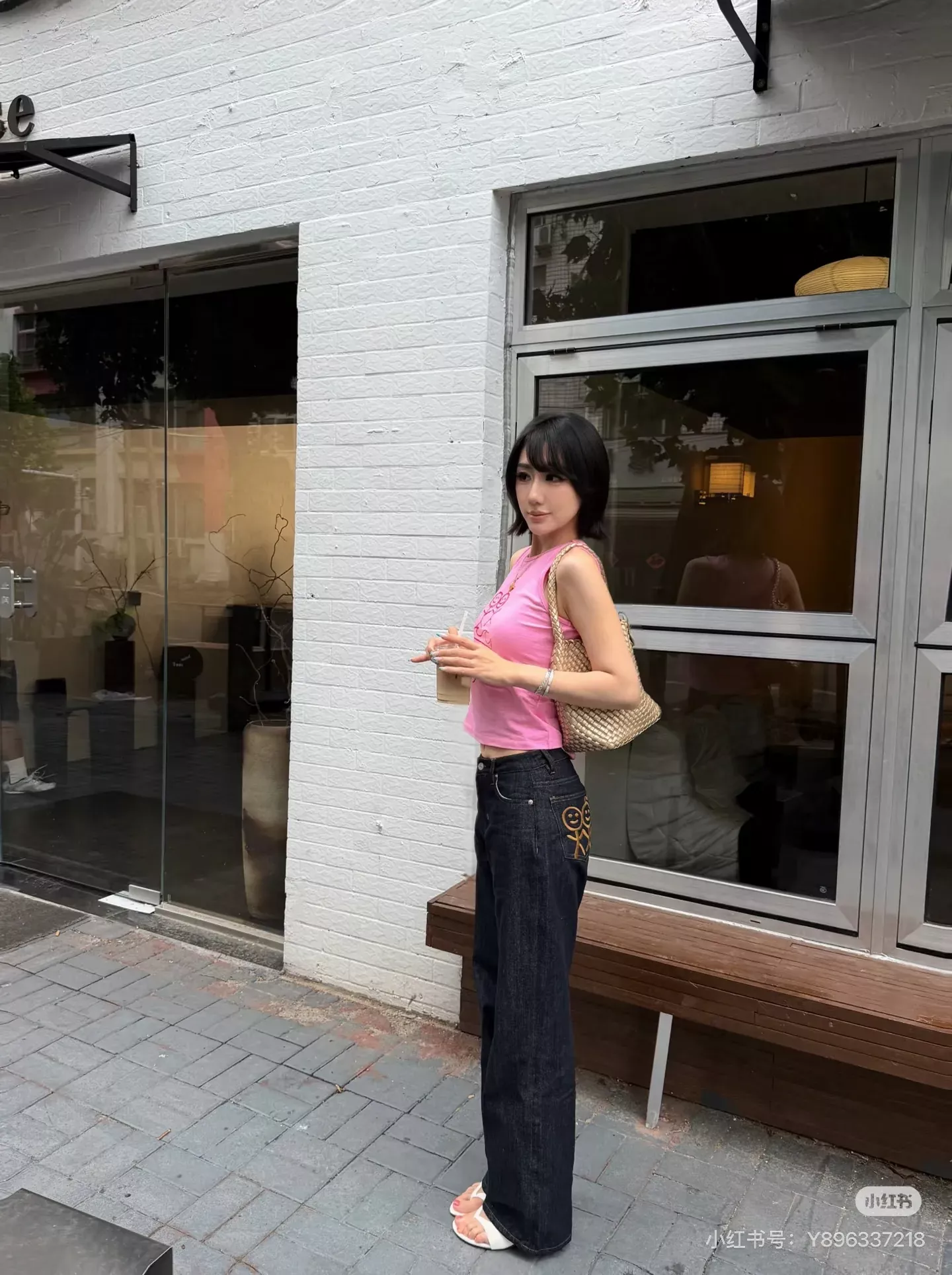 어반소피스티케이션 스틱맨 프린트 크롭 여성용 탱크탑 상세 이미지 48