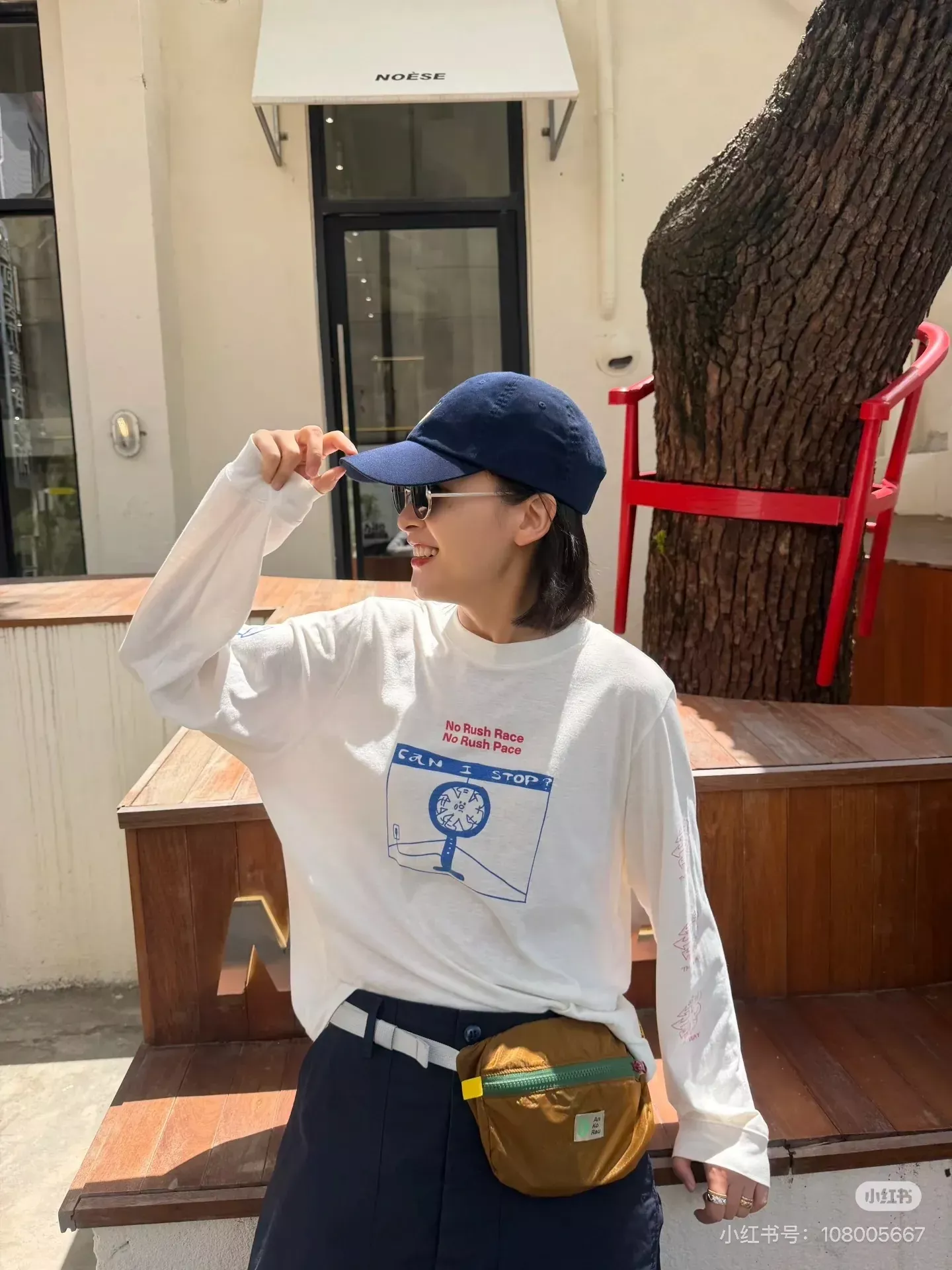 안코라우 아트 프린트 여성용 긴소매 티셔츠 상세 이미지 18