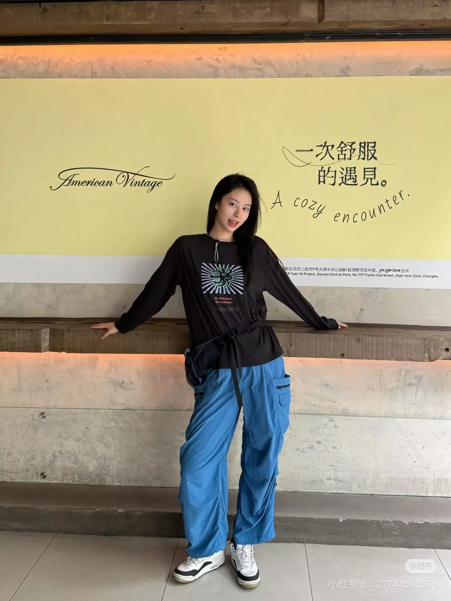 안코라우 아트 프린트 여성용 긴소매 티셔츠 상세 이미지 23