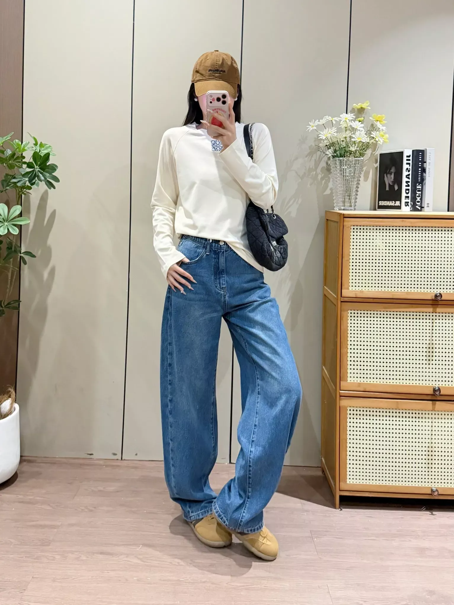 제이엔비와이 밴딩 바나나핏 여성용 데님 팬츠 상세 이미지 26