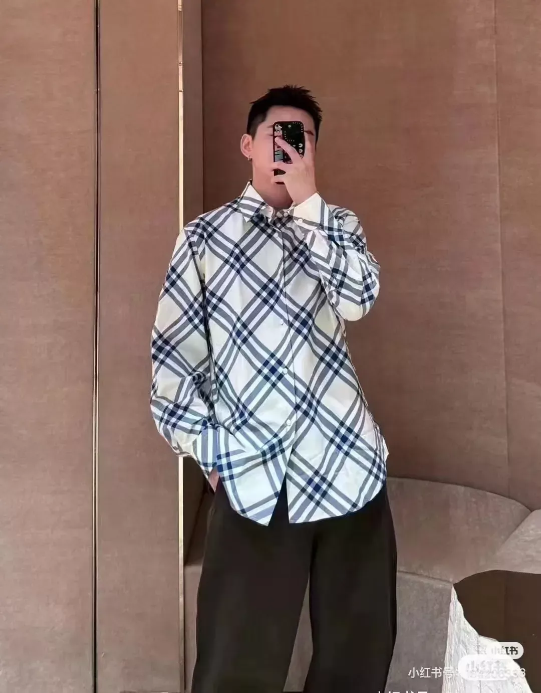버버리 체크 코튼 버튼 남녀공용 긴소매 셔츠 상세 이미지 18