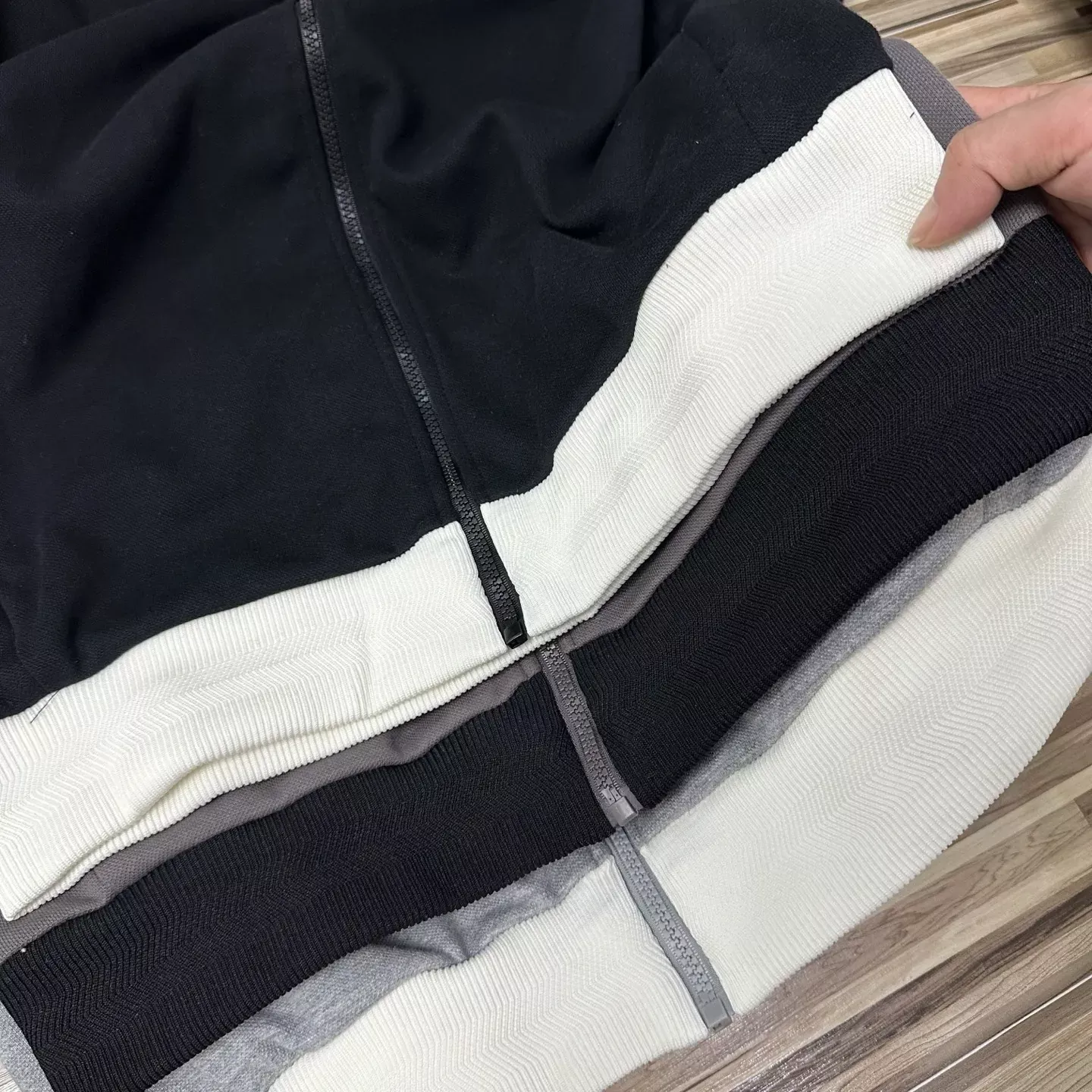 아디다스 와플 원단 오버핏 남녀공용 집업 재킷 상세 이미지 11