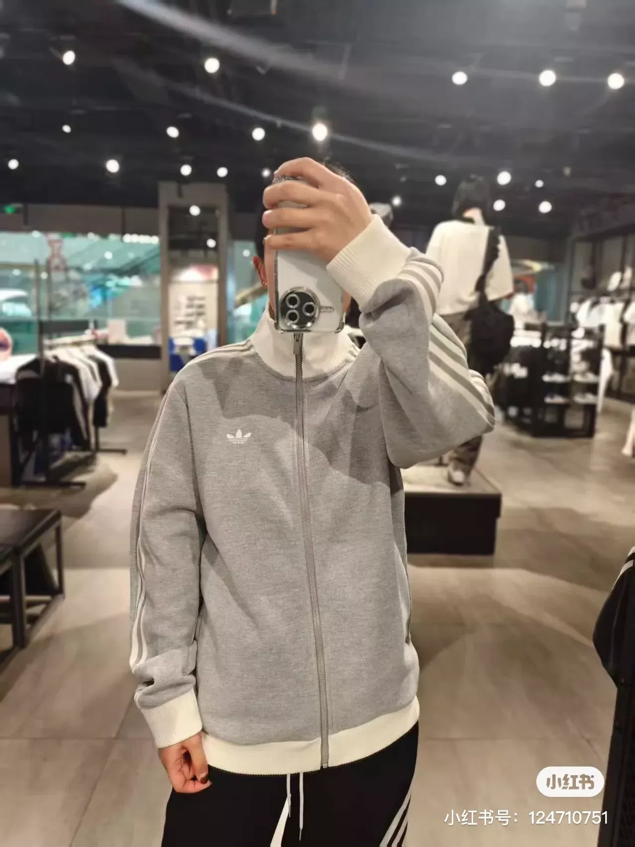 아디다스 와플 원단 오버핏 남녀공용 집업 재킷 상세 이미지 19