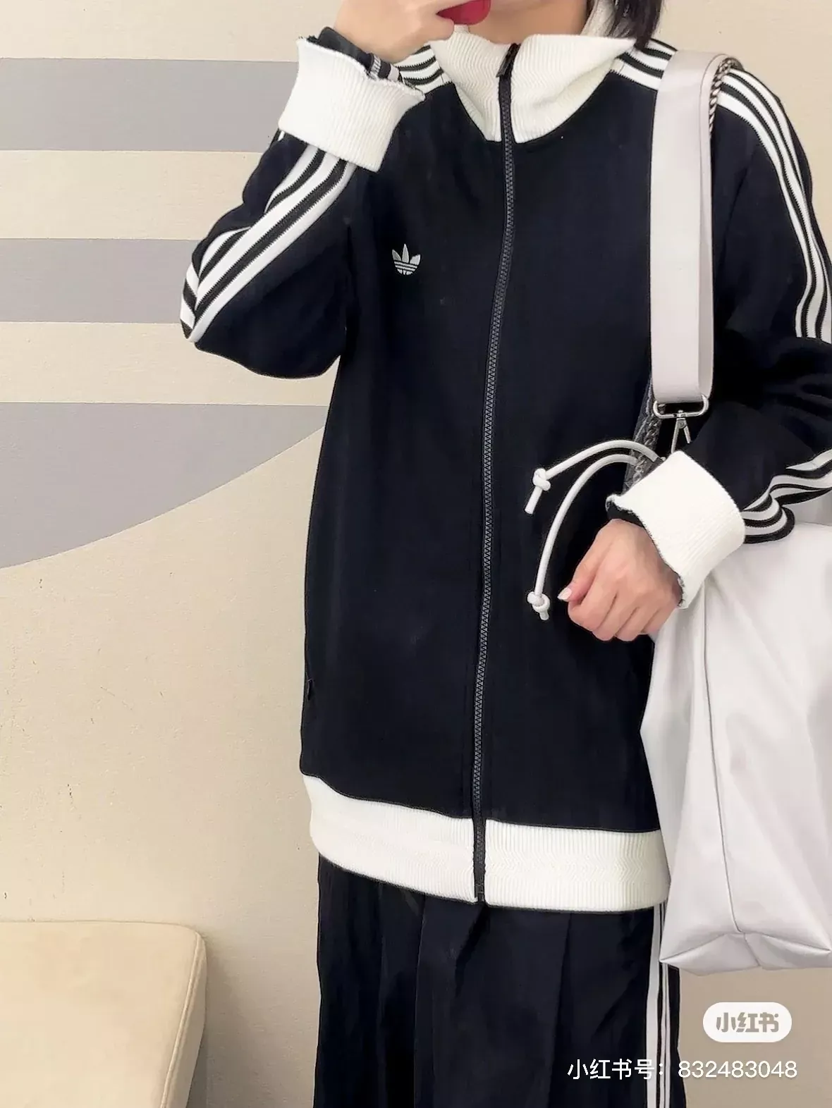 아디다스 와플 원단 오버핏 남녀공용 집업 재킷 상세 이미지 40