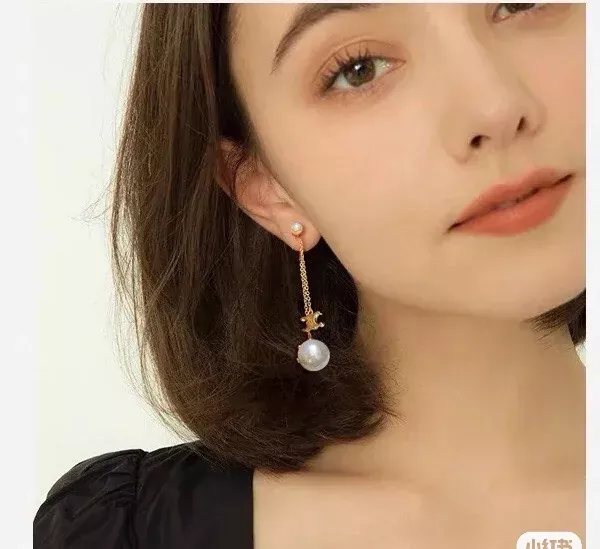 셀린느 진주 드롭 체인 귀걸이 상세 이미지 8