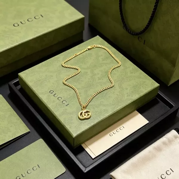 구찌 빈티지 더블 G 체인 목걸이