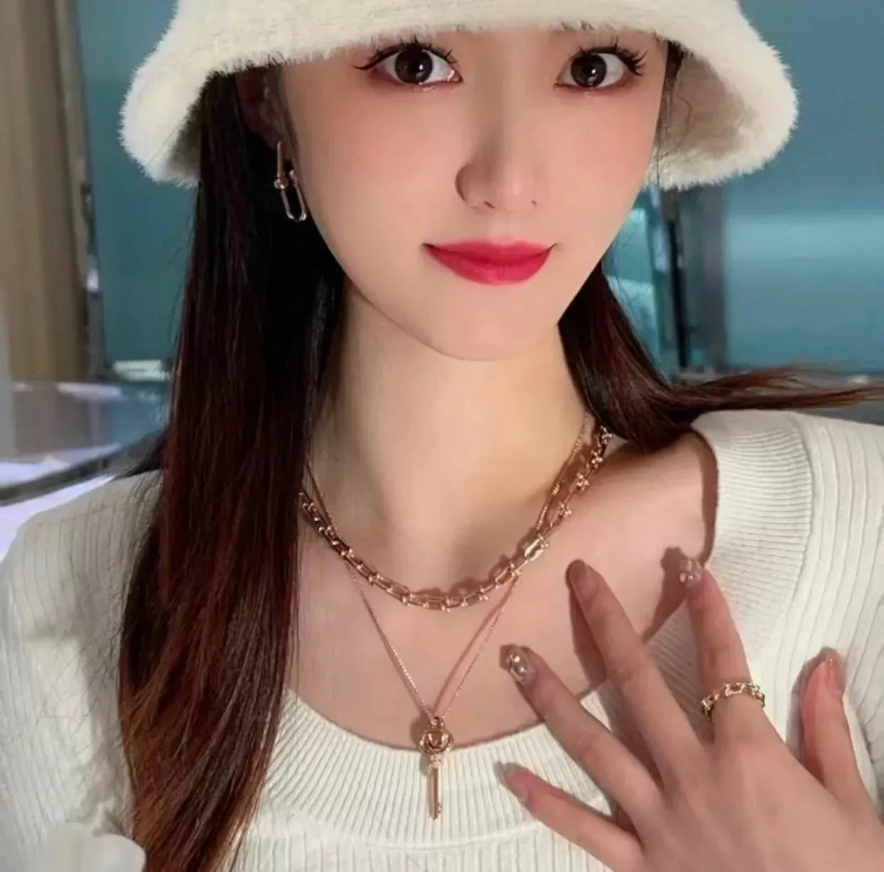 티파니앤코 로즈골드 락키 팬던트 목걸이 상세 이미지 7