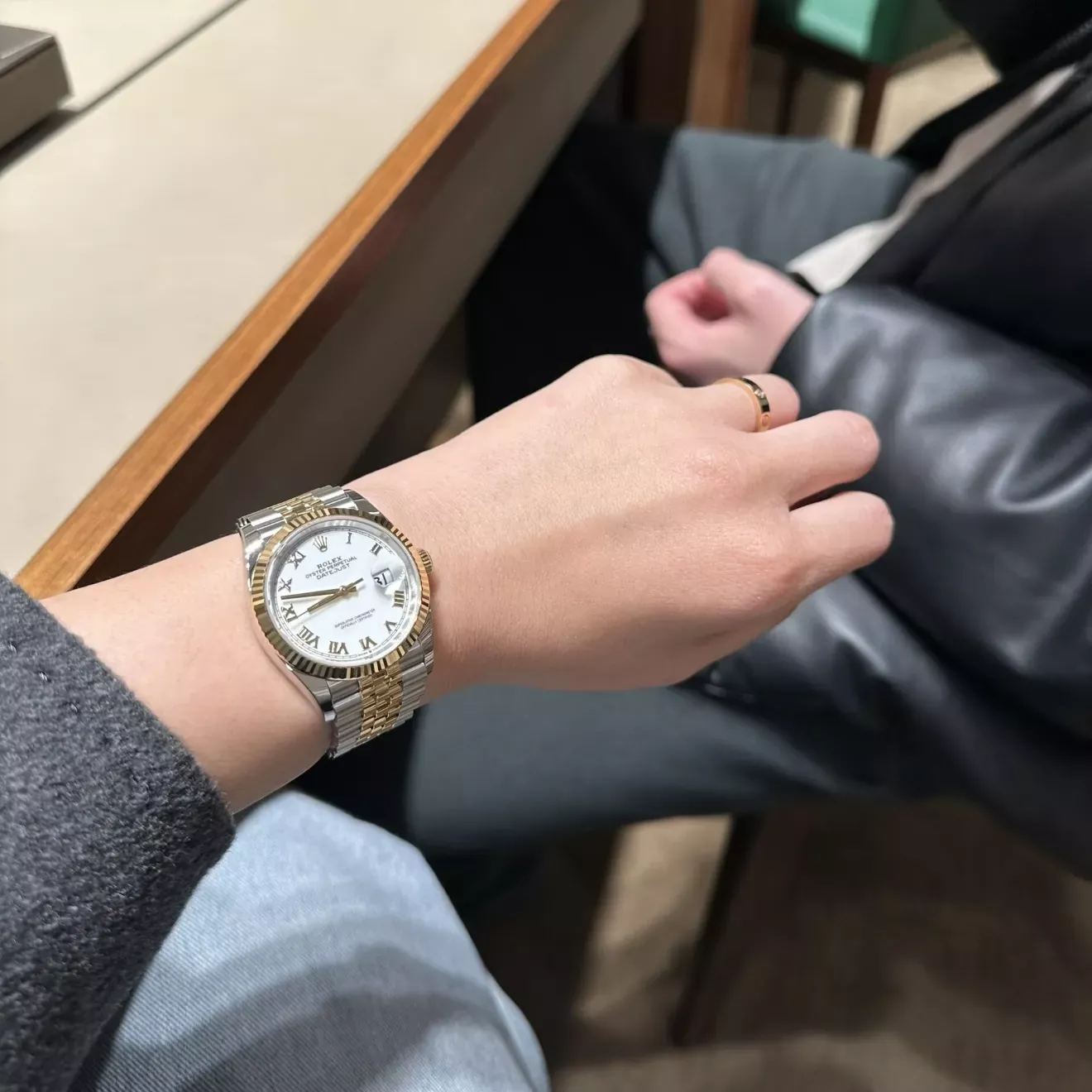 롤렉스 로마 다이얼 36mm 남성용 메탈 시계 상세 이미지 10