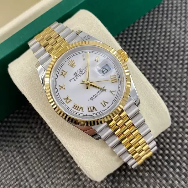롤렉스 로마 다이얼 36mm 남성용 메탈 시계