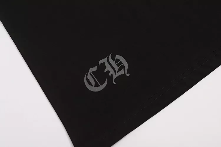 크롬하츠 핑크 넥라인 프린트 남녀공용 긴소매 티셔츠 상세 이미지 16