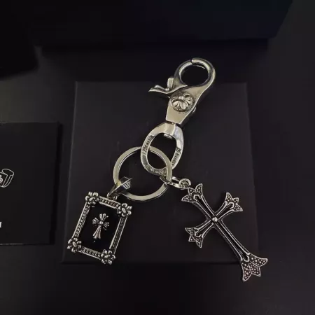 크롬하츠 십자가 장식 메탈 키링