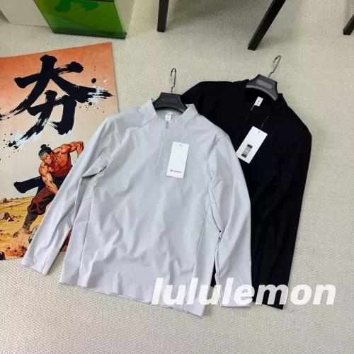 룰루레몬 반집업 기모 남녀공용 긴소매 티셔츠