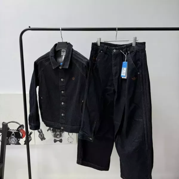 아디다스 발렌타인 데님 남녀공용 상하의 세트