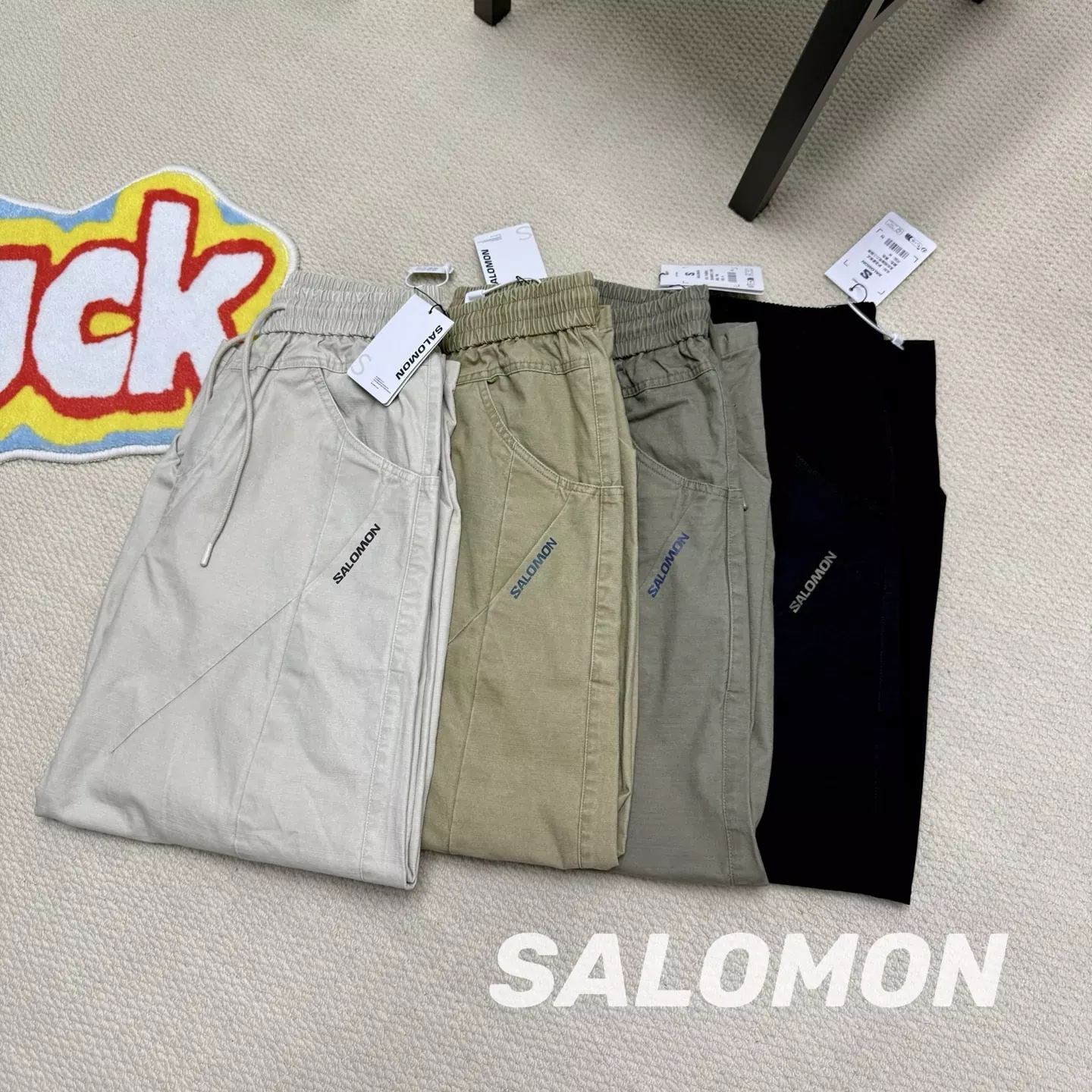살로몬 와이드 카고 남녀공용 캐쥬얼 팬츠 상세 이미지 2