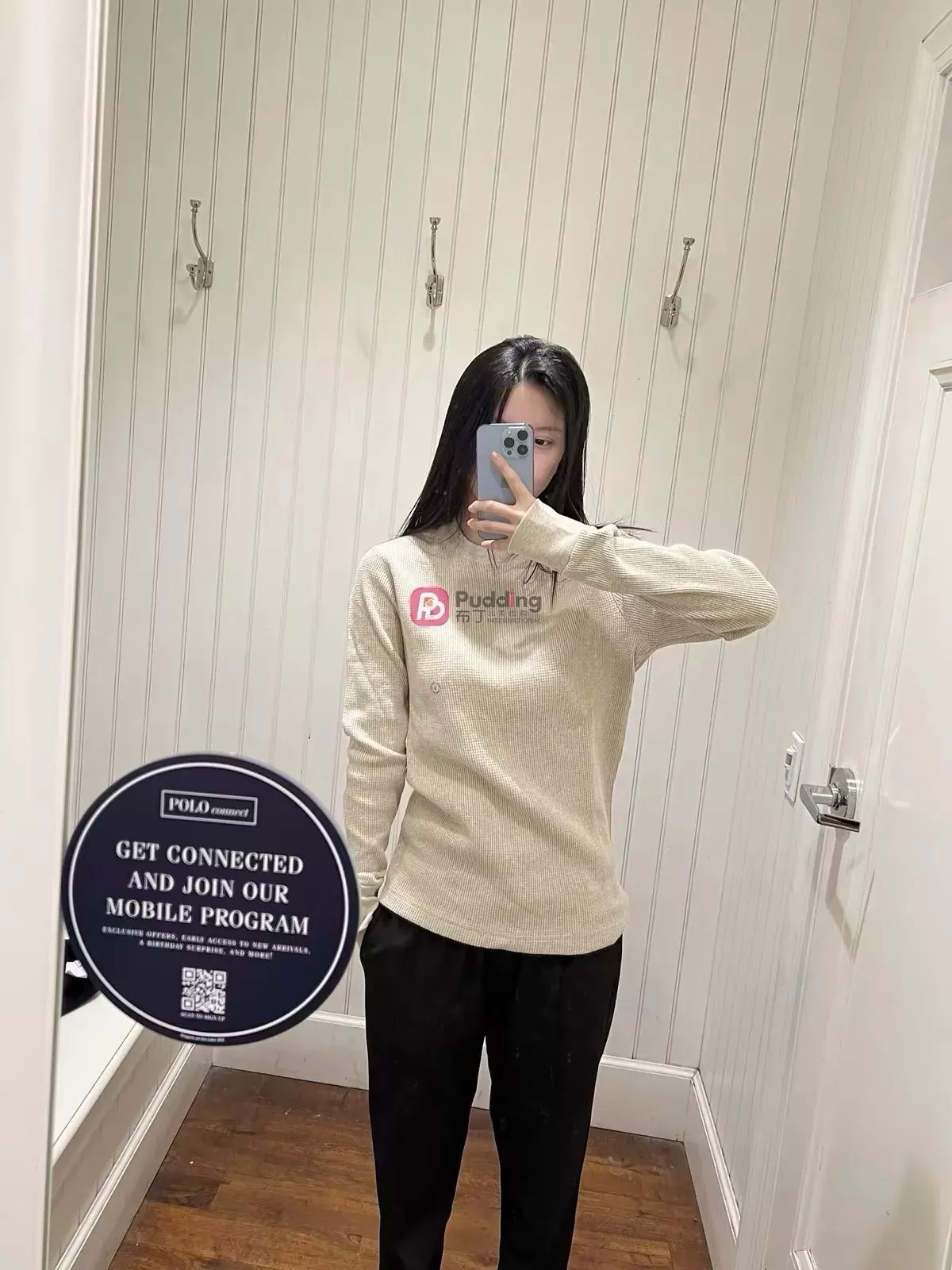 랄프로렌 와플 코튼 남녀공용 긴소매 티셔츠 상세 이미지 27