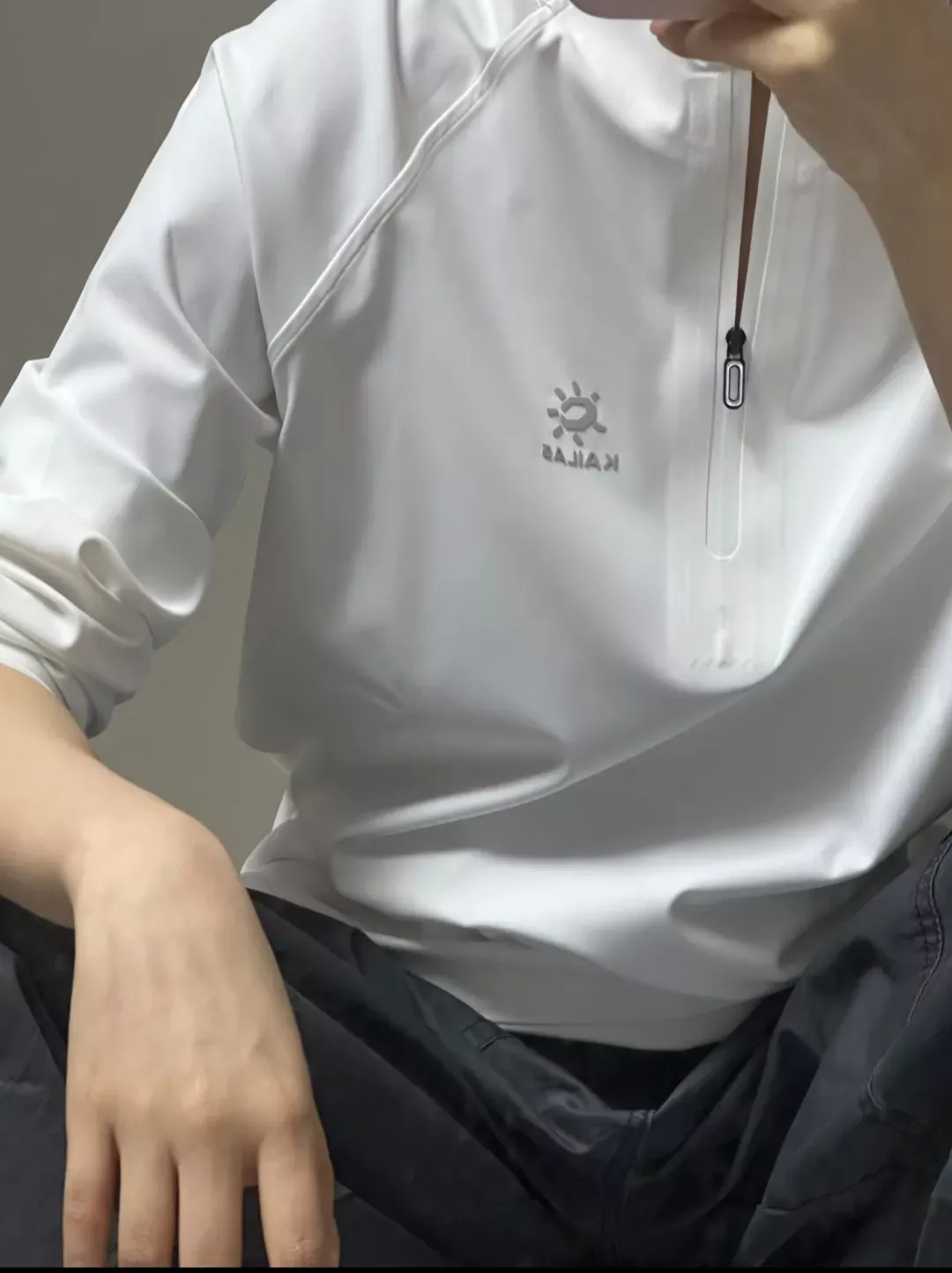 카일라스 반집업 흡습속건 긴소매 티셔츠 상세 이미지 30